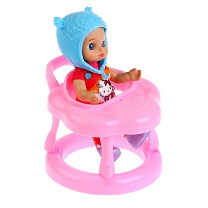 Кукла Hello Kitty - Моя подружка Машенька, 12 см, с ходунками и аксессуарами (Карапуз, YL1701U-RU-HK (64)